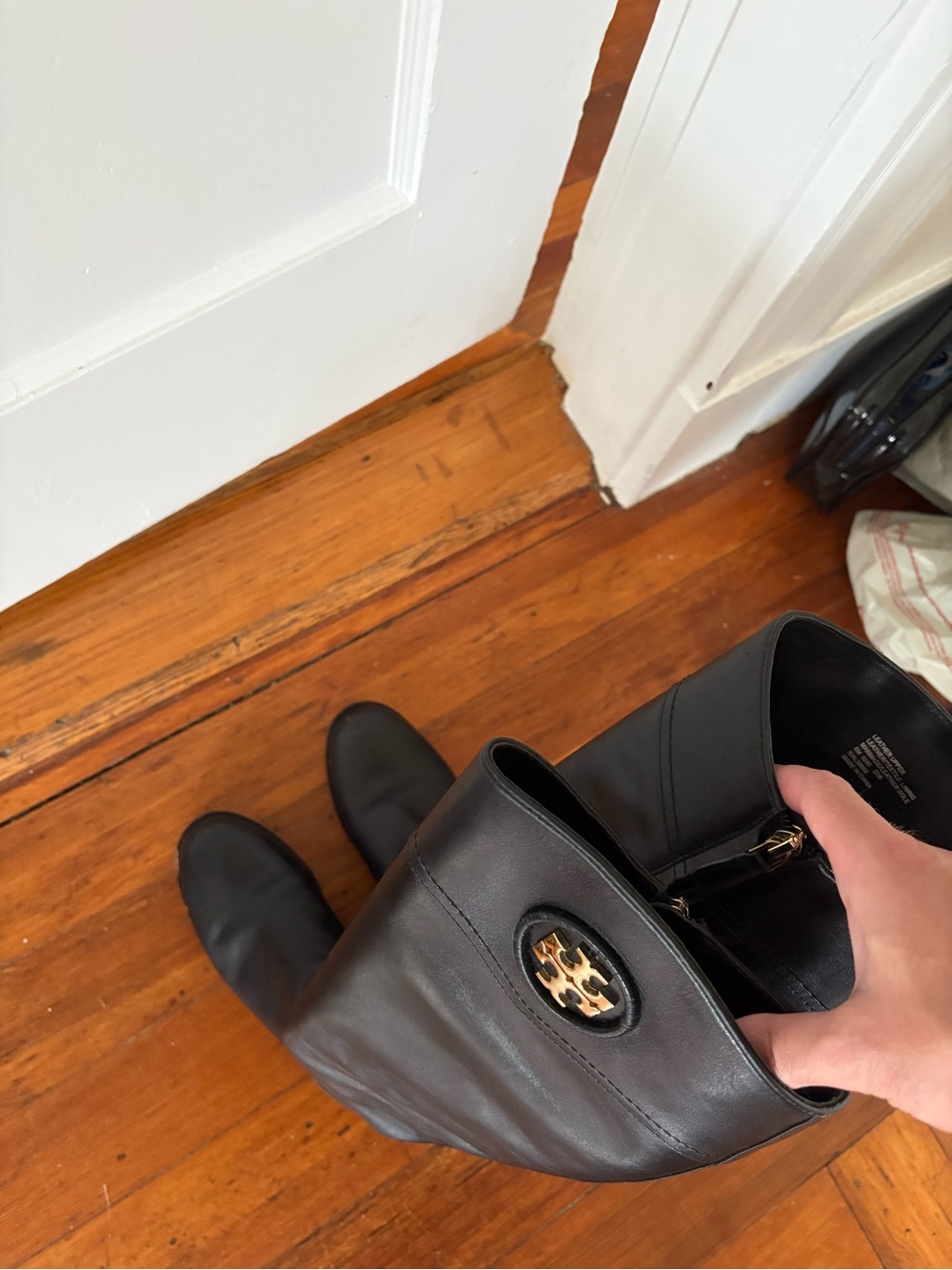 Tory Burch Black Leather Boots - Picture 8 of 9